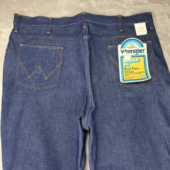 Wrangler Other - VTG 70s Wrangler 345DEN Boot Flare Jeans 40x32 USA Talon Zip Denim Bell bottom